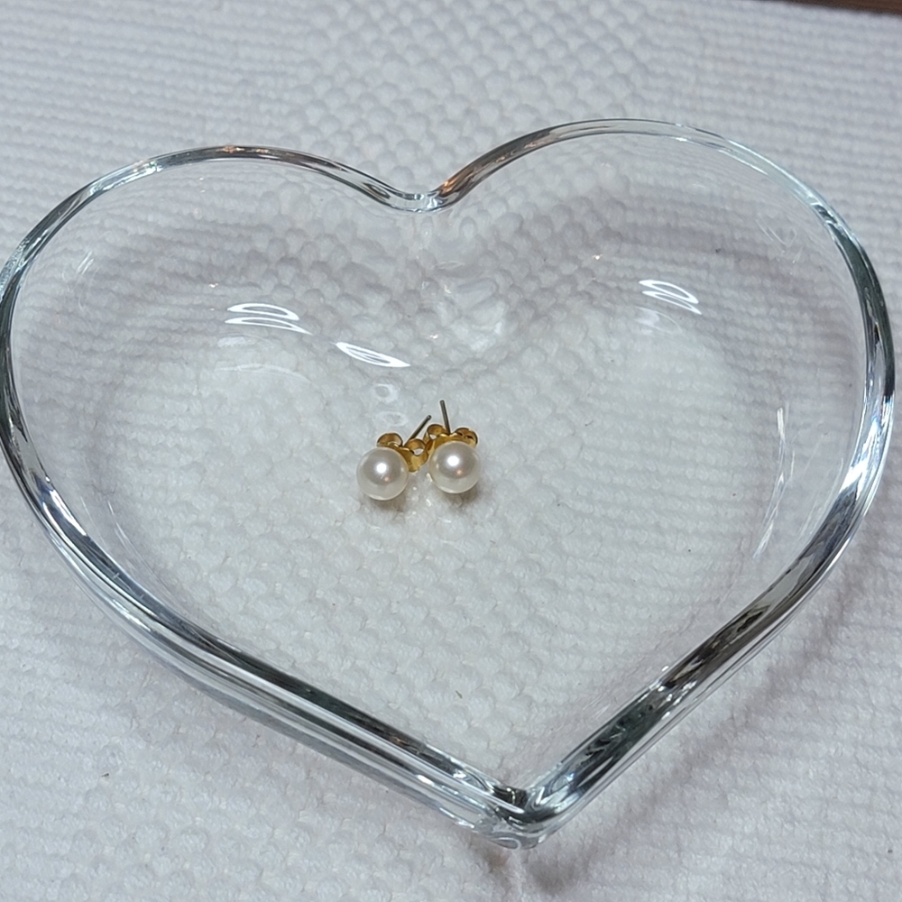 Gold Plated Pearl Earrings - 7mm Studs